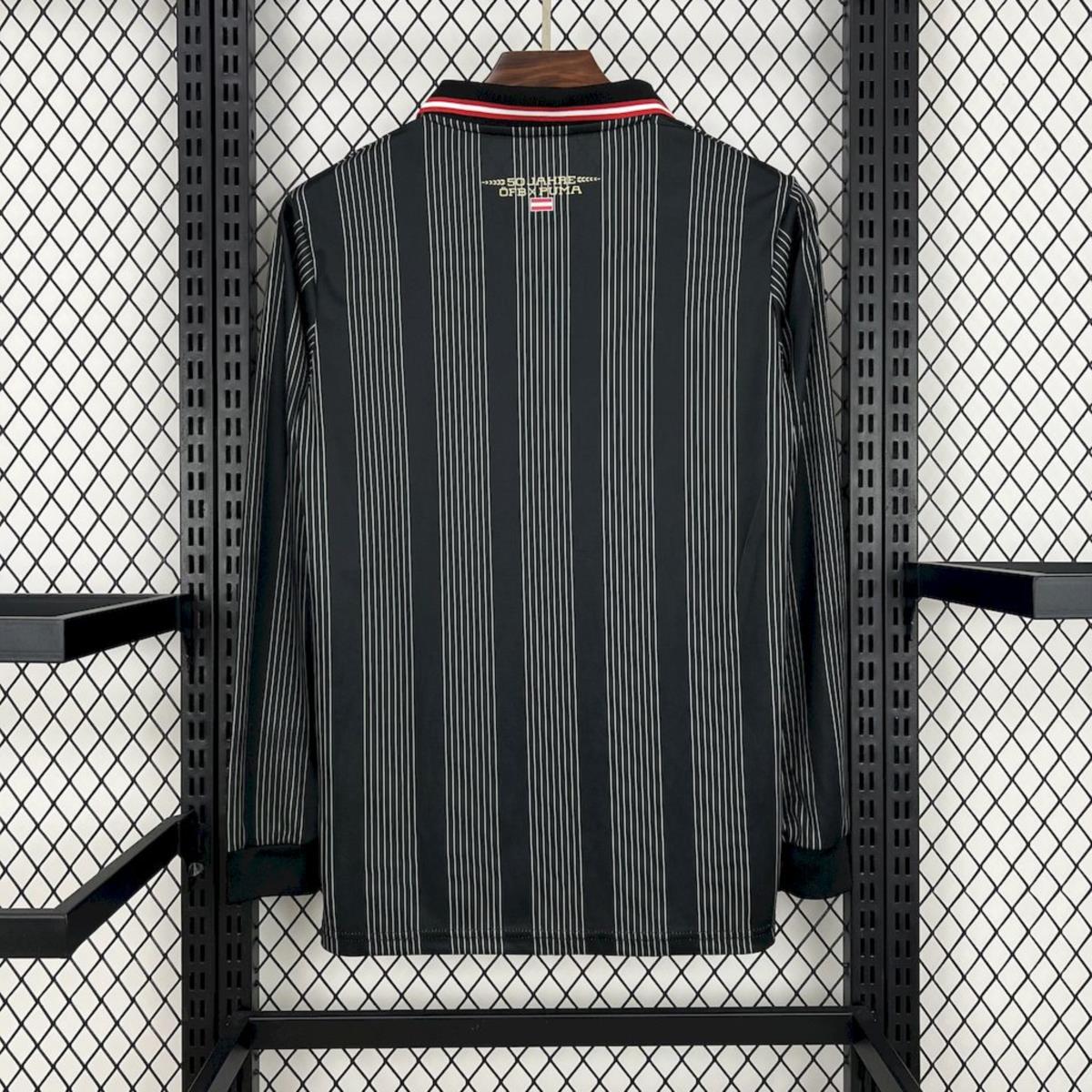 Camisa Austria 1 - Estilo Retrô - Manga Longa - 2024/25