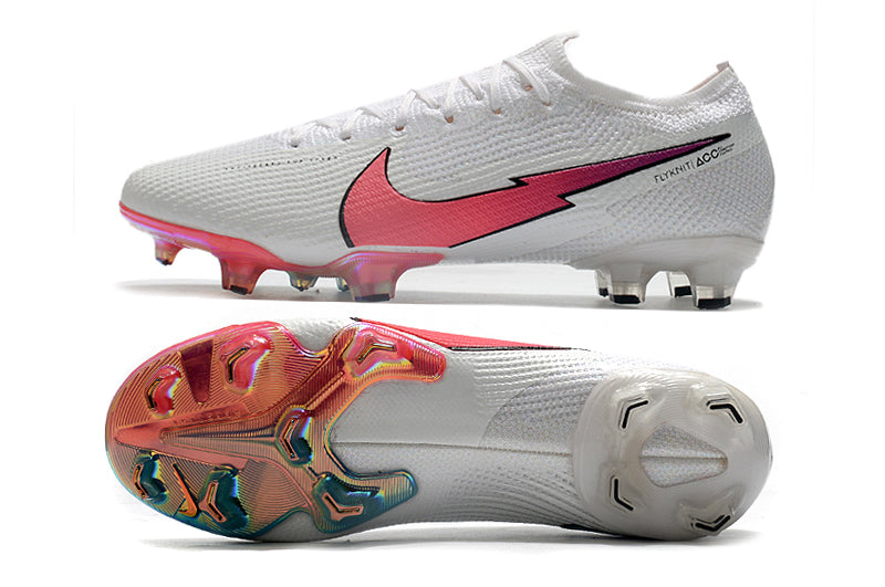 Nike Mercurial Vapor 13 Elite - Flyknit 360 - Branco/Rosa - Campo