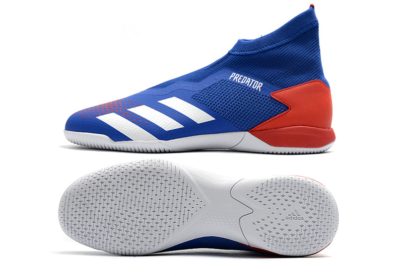 Adidas PREDATOR 20.3 Laceless IN - Azul/Laranja - Futsal