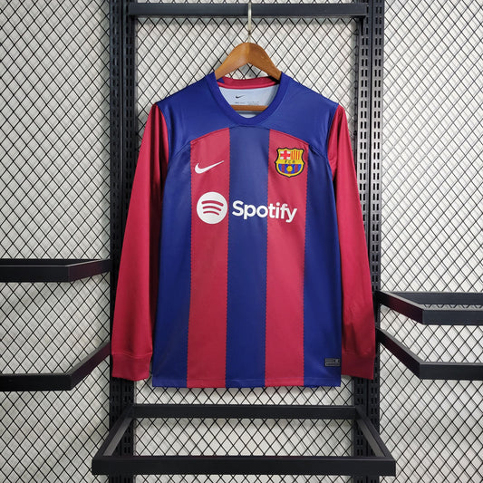 Camisa Barcelona 1 - Manga Longa - 2023/24