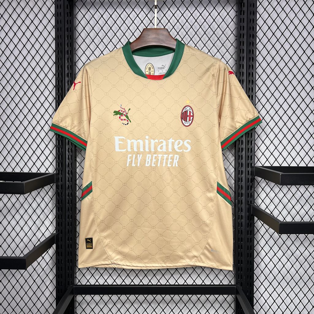 Camisa Milan - Off-white Gold - 2024/25