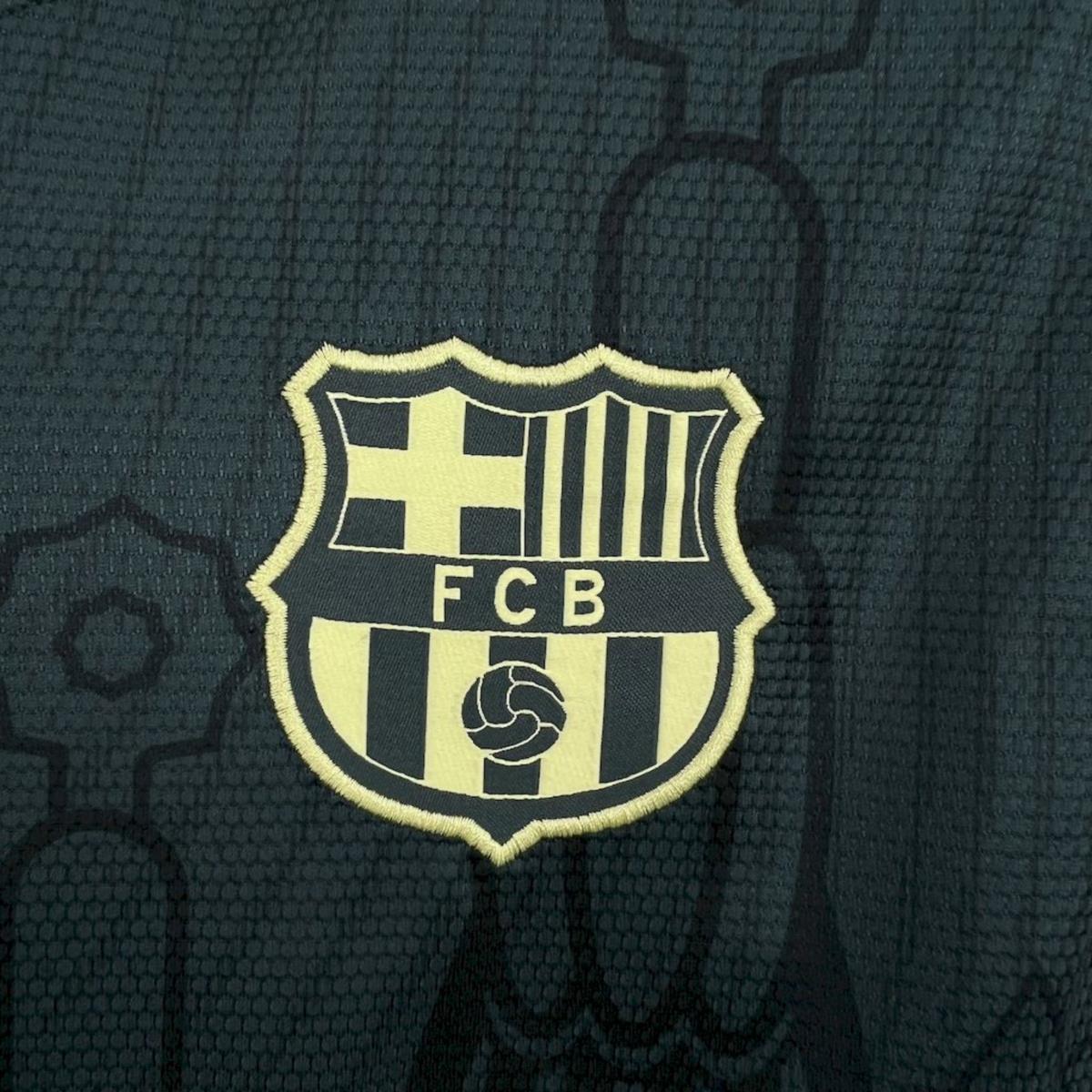 Camisa Barcelona - Treino Verde Neon - 2024/25