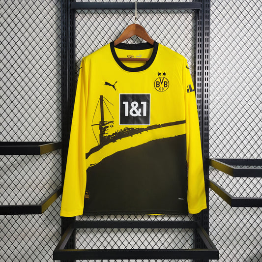 Camisa Borussia Dortmund 1 - Manga Longa - 23/24