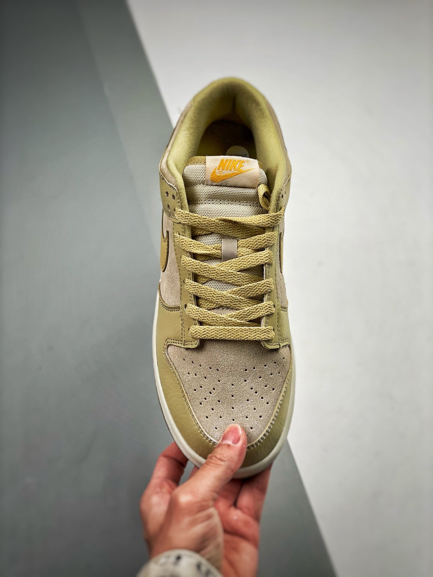 Nike Dunk Low Khaki Suede Gum