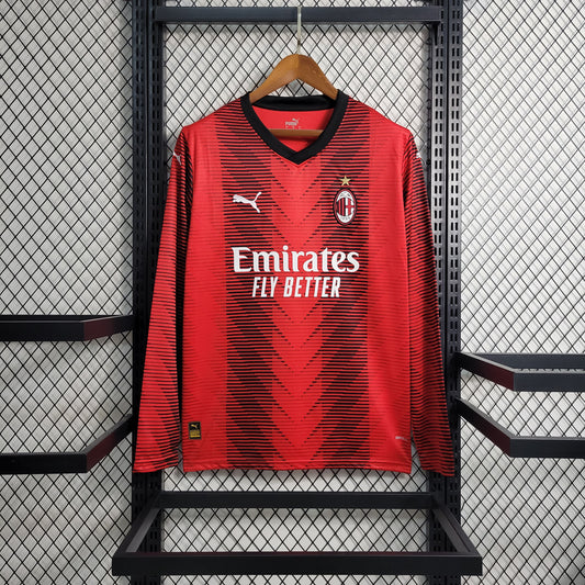 Camisa Milan 1 - Manga Longa - 2023/24