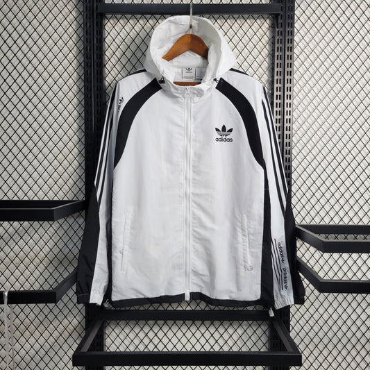 Jaqueta Corta-Vento Adidas - Branco