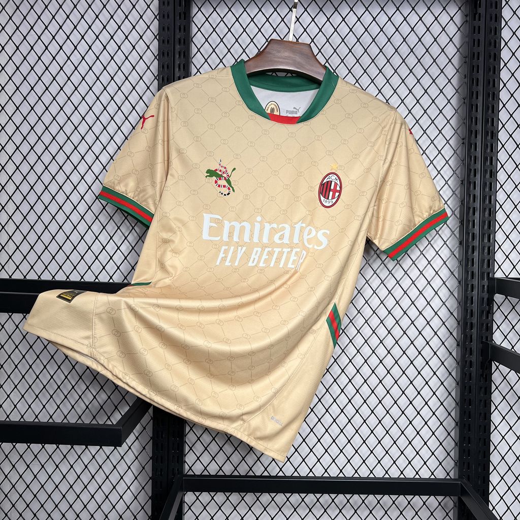 Camisa Milan - Off-white Gold - 2024/25