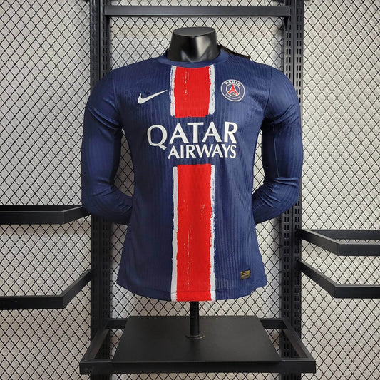 Camisa PSG 1 - Modelo Jogador - Manga Longa - 2024/25