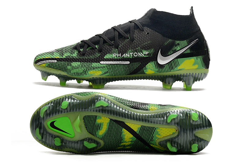 Nike Phantom GT2 Dynamic Fit Elite - Preto/Verde - Campo