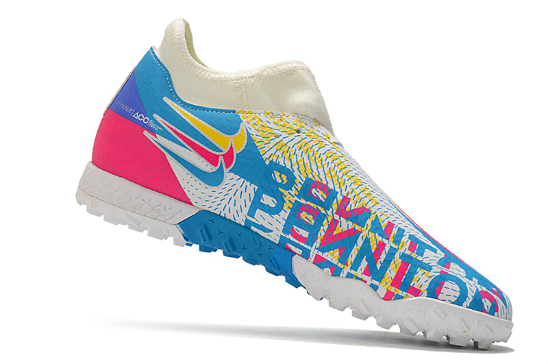 Nike Phantom GT Academy Dynamic Fit - Branco/Azul/Rosa - Society