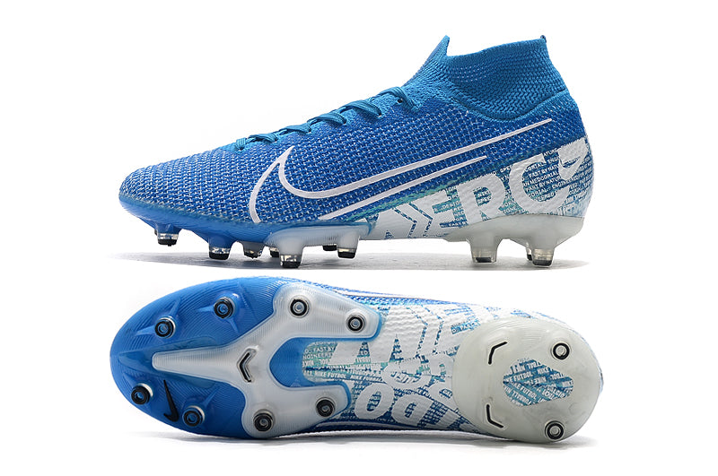 Nike Superfly 7 Elite SE - Flyknit 360 - Azul/Branco - Campo