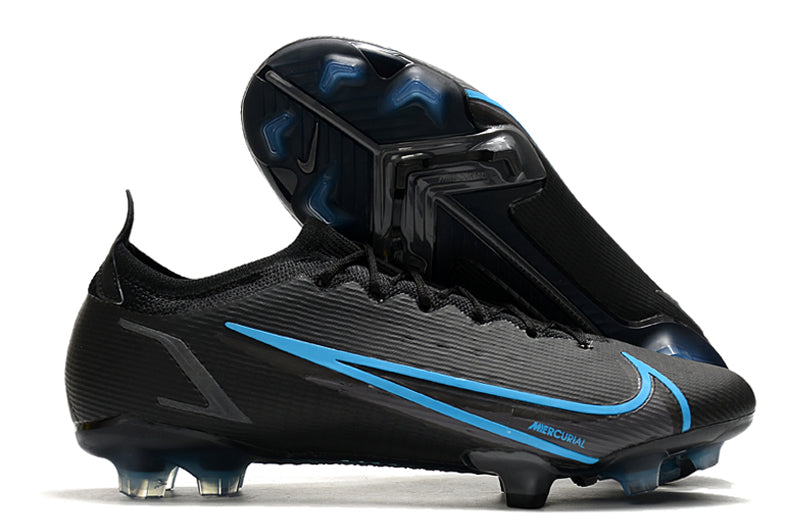 Nike Mercurial Vapor XIV Elite FG - Preto e Azul - Campo