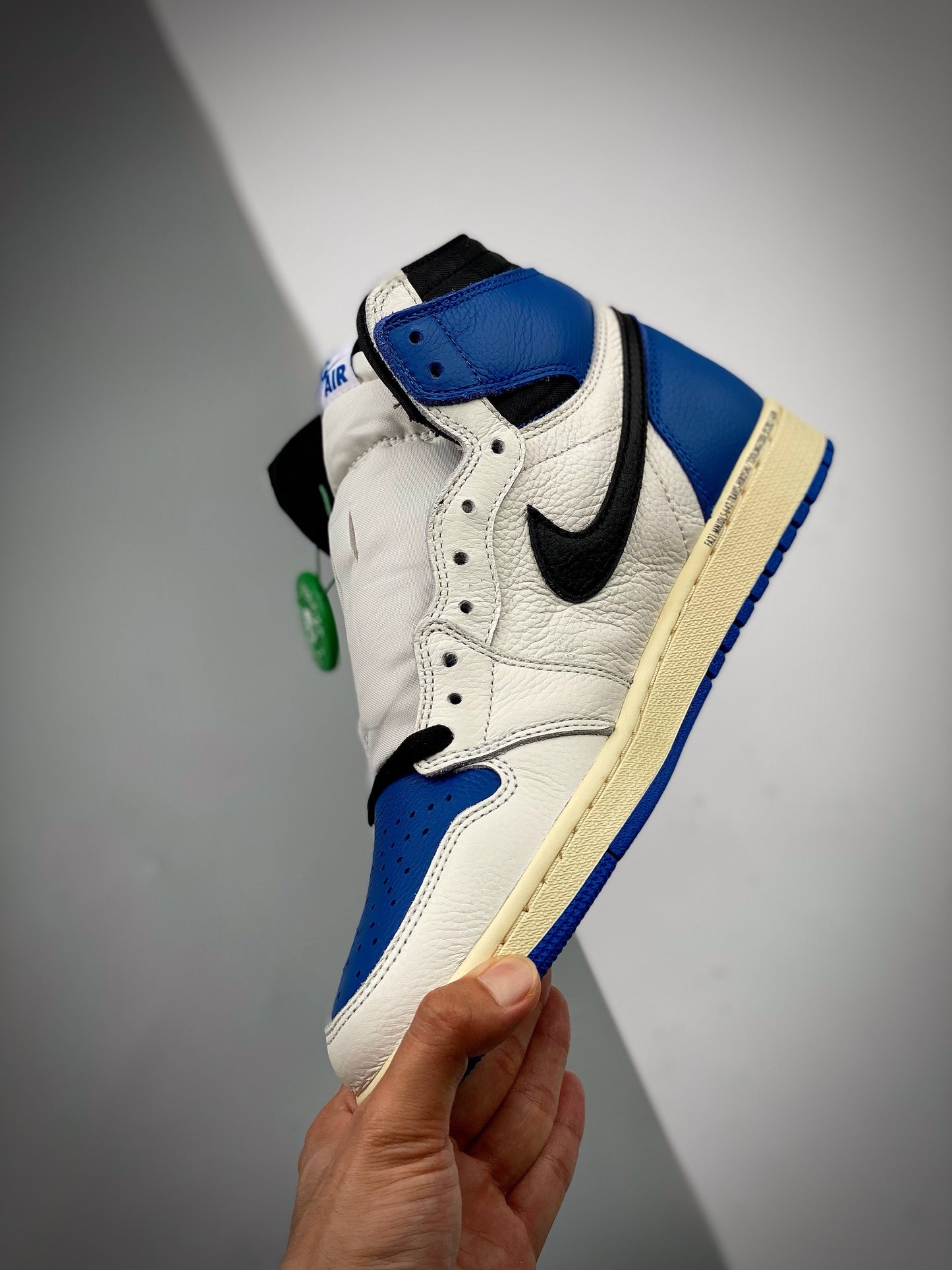 Travis Scott x  Fragment x Air Jordan 1 High "Military Blue"