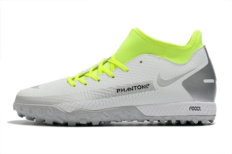 Nike Phantom GT Academy Dynamic Fit - Branco/Prata/Verde - Society