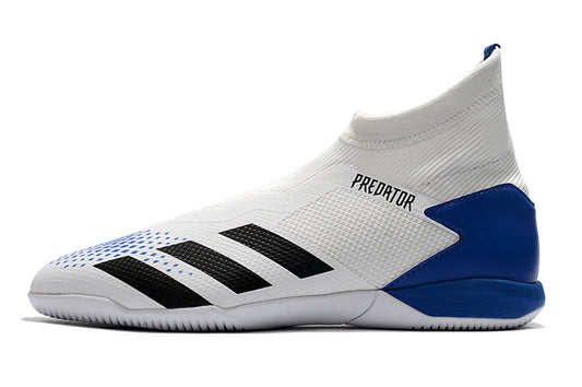 Adidas PREDATOR 20.3 Laceless IN - Branco/Azul - Futsal