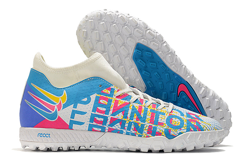 Nike Phantom GT Academy Dynamic Fit - Branco/Azul/Rosa - Society