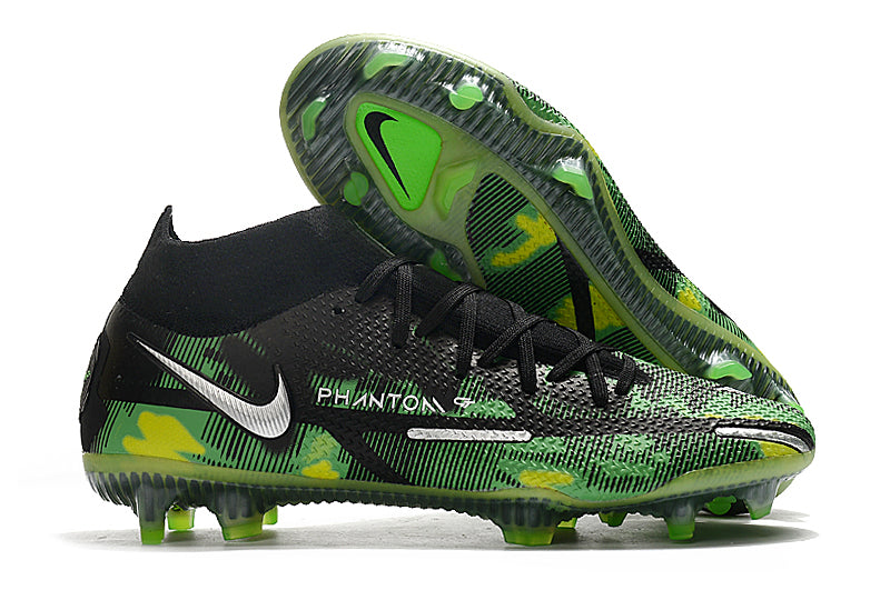 Nike Phantom GT2 Dynamic Fit Elite - Preto/Verde - Campo