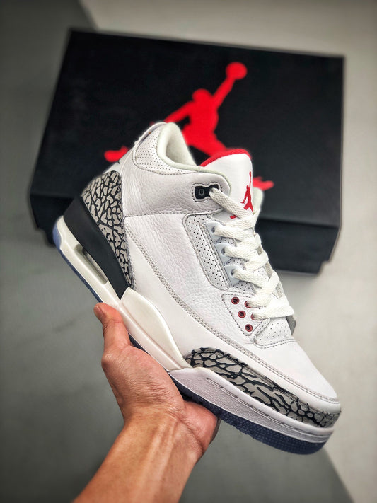 Air Jordan 3 Retro "Free Throw Line White Cement"