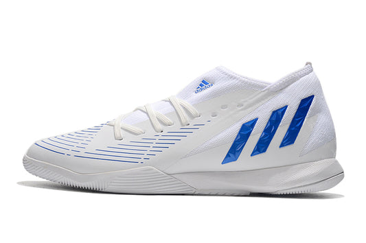 Adidas Predator Edge.3 Low - Branco/Azul - Futsal