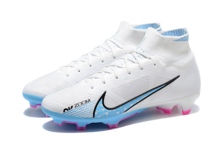 Nike Air Zoom Mercurial Superfly IX Elite - Branco/Azul - Campo