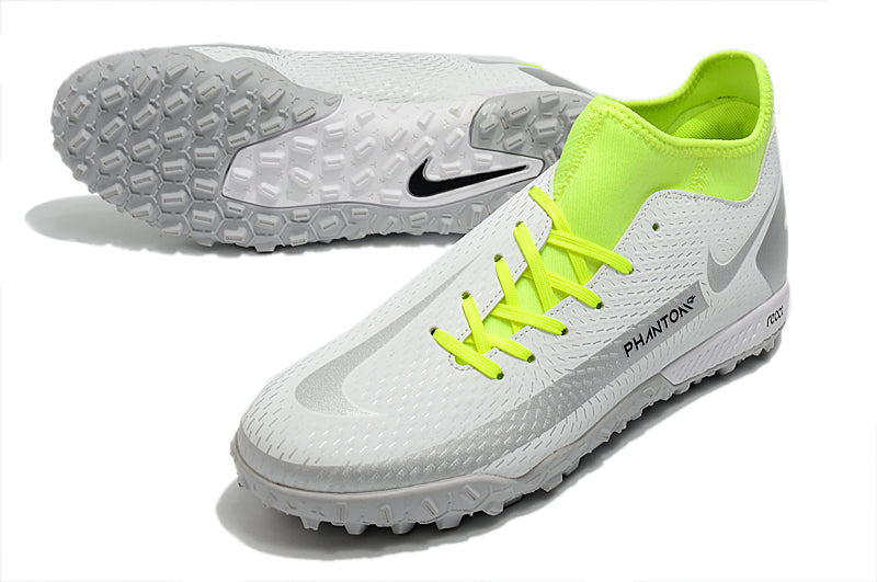 Nike Phantom GT Academy Dynamic Fit - Branco/Prata/Verde - Society