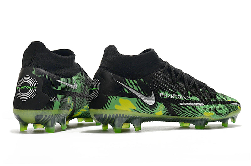 Nike Phantom GT2 Dynamic Fit Elite - Preto/Verde - Campo